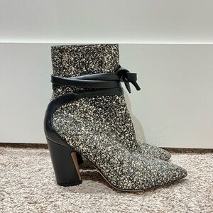 Jimmy Choo Glitter Star Booties